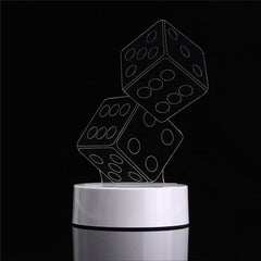 3D Dice Shape RGB USB Night Light - Color Changing LED Table Lamp with 24 Key Controller, Perfect Xmas Gift