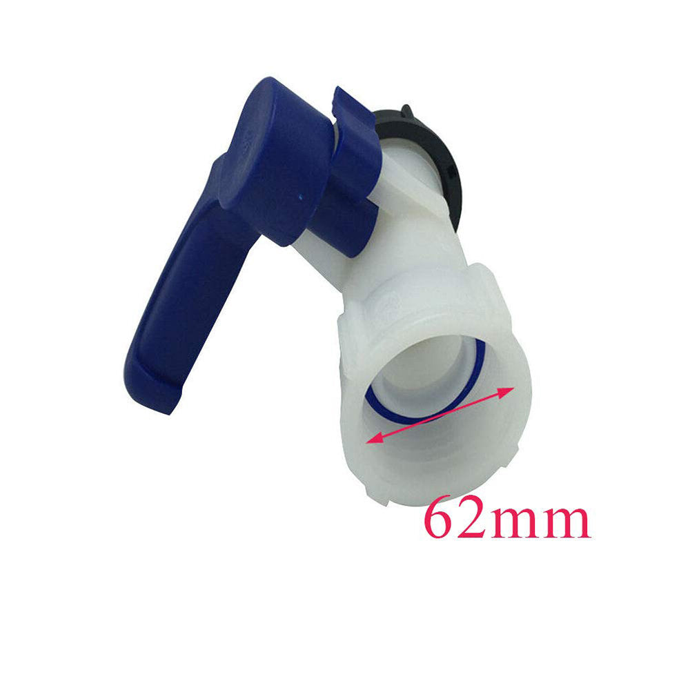 Universal Hose Connector Tap Shut Off Valve - Garden Accessories, Coarse Thread Tote Tank Adapter, Butterfly Valve Fitting for Home