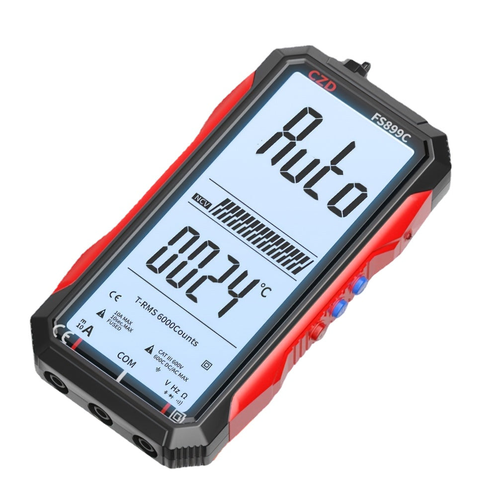 Rechargeable Full Screen 6000 Counts Auto Range Digital Professional Multimeter