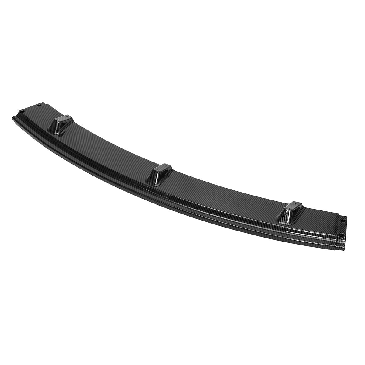 Carbon Black Front Bumper Lip Spoiler Body Protector Kit