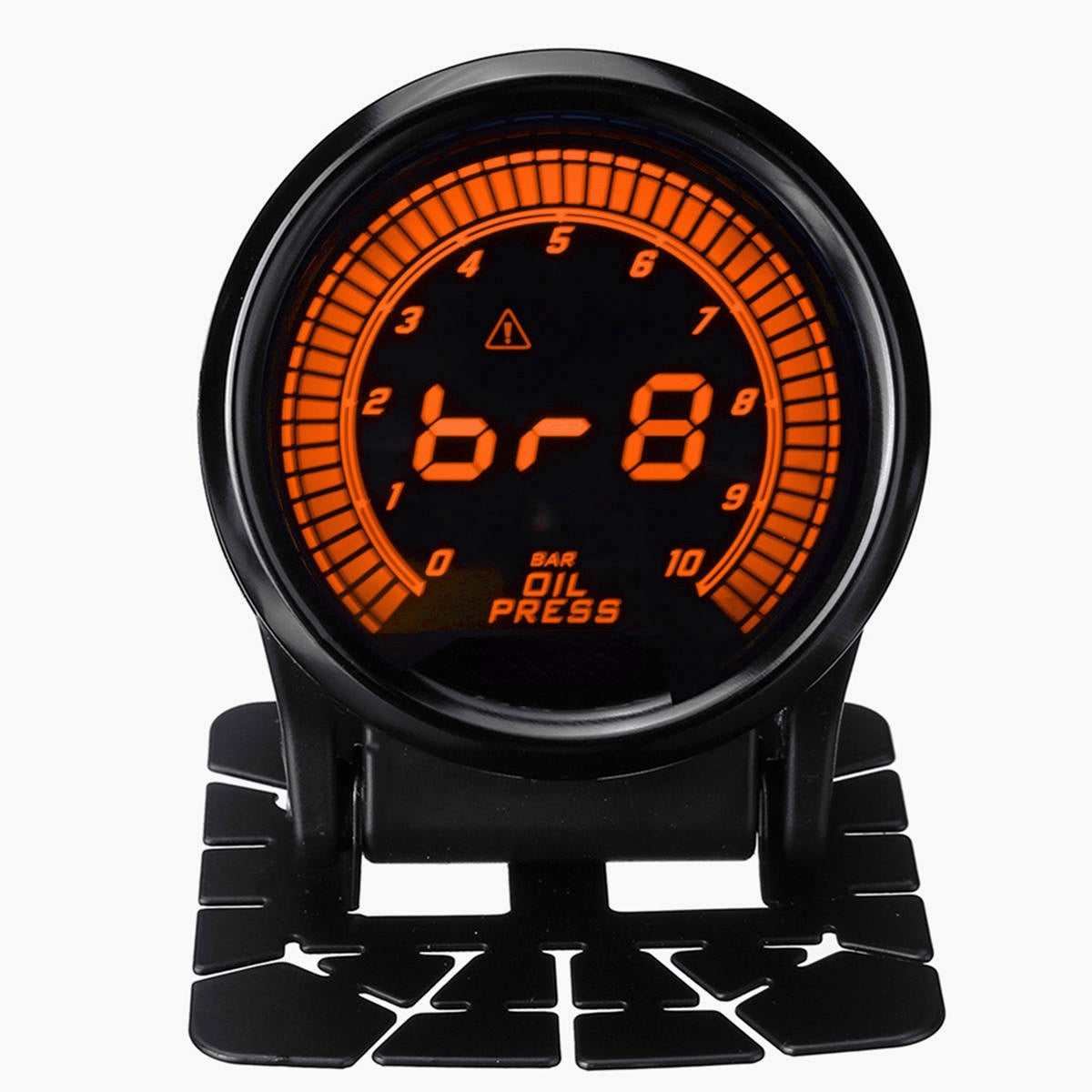 52mm LED Dual Display Oil Temp & Pressure Gauge - 10 Colors, Auto Oil Pressure Meter with Sensor