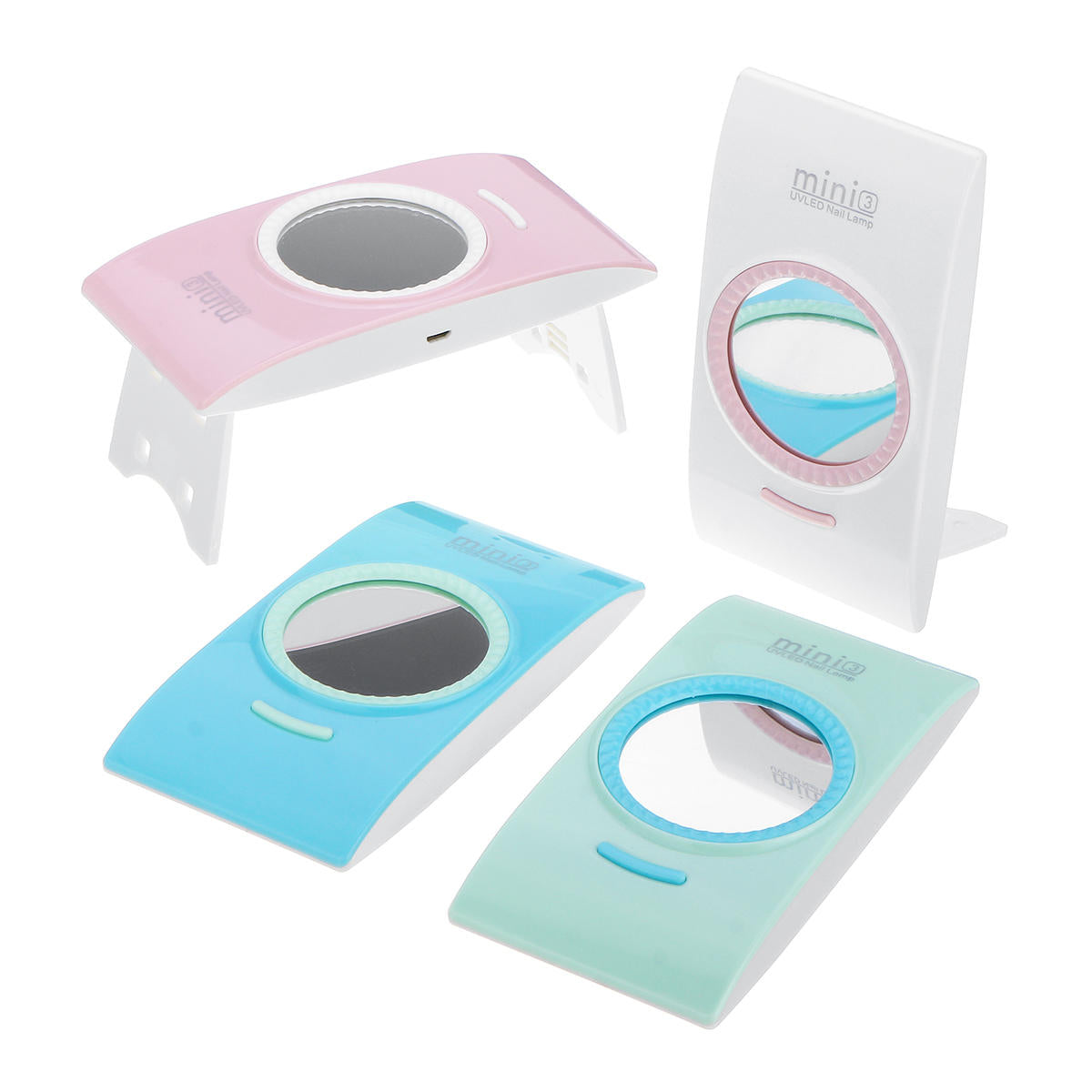 2-in-1 30W USB UV Lamp & Mirror Nail Dryer - Foldable Gel Curing Machine for Nail Polish