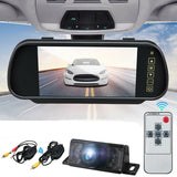 7" Wireless LCD Mirror Monitor with Night Vision IR Reversing Camera for Car Rear View