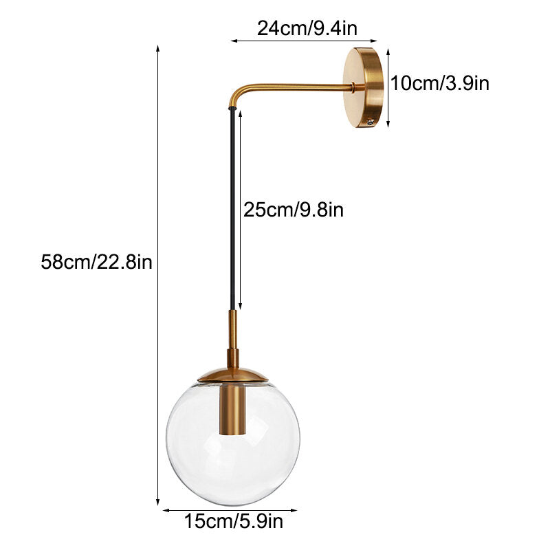 Adjustable LED Wall Mounted Reading Lamp - Bedside Spotlight & Night Light for Christmas Decor