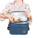 Insulated Thermal Food Cooler Bag with Shoulder Strap - Perfect for Camping, Picnics, and Travel