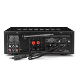 2 Channel HiFi Stereo Audio Power Amplifier with Remote Control, USB, SD, FM, 220V EU Plug