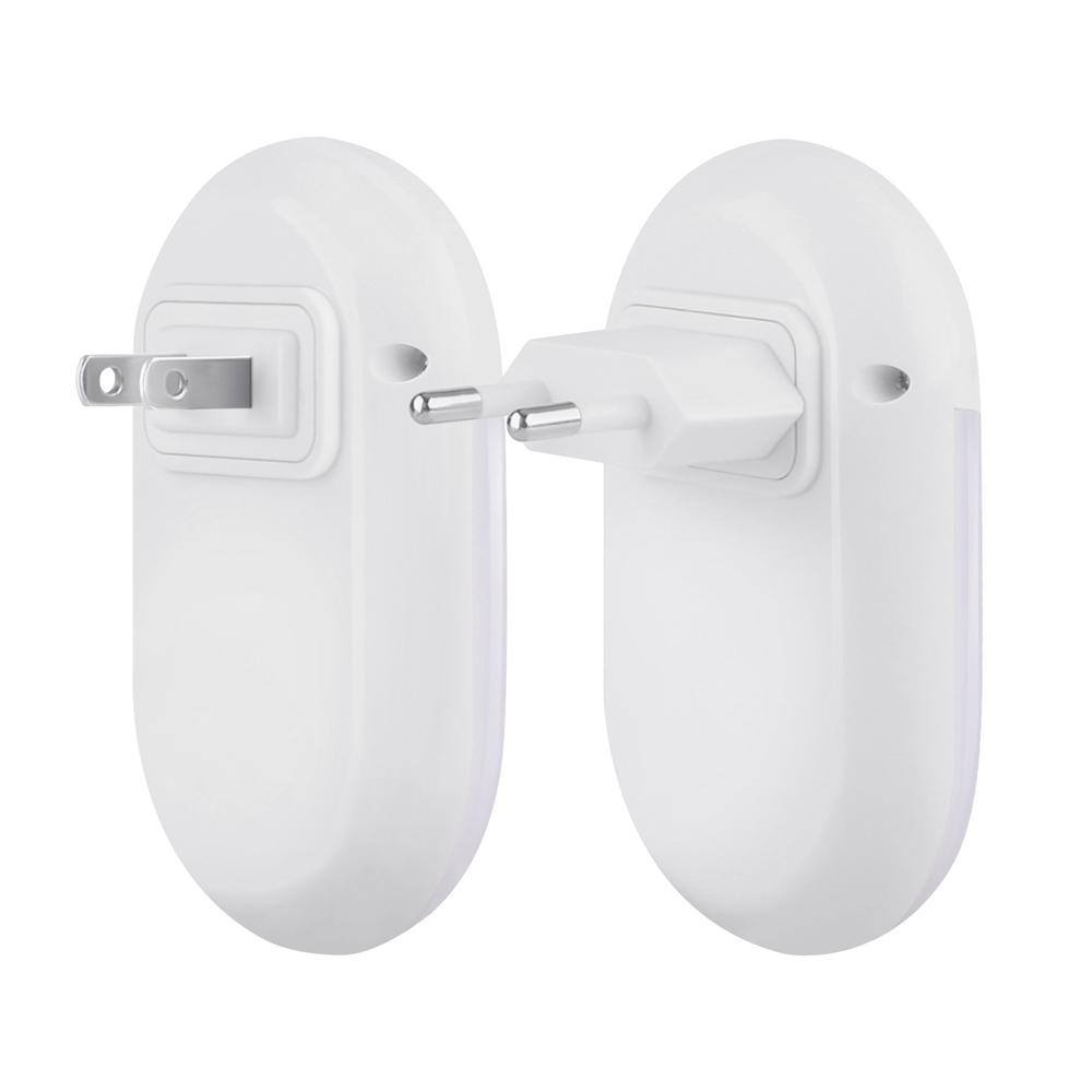 2pcs 0.7W Light Sensor & PIR Motion LED Night Wall Lamp for Baby/Kid Bedroom AC100-240V