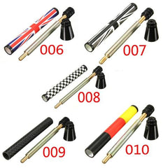 Union Jack UK GER Flag Carbon Fiber Car Antenna - 7.7cm/10.7cm
