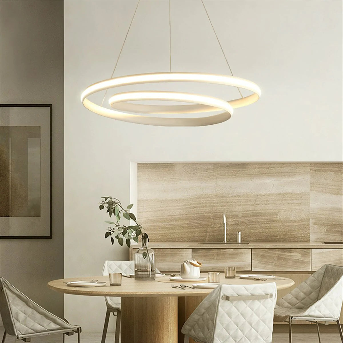 Dimmable LED Pendant Light Ceiling Lamp for Home Dining Room Decor