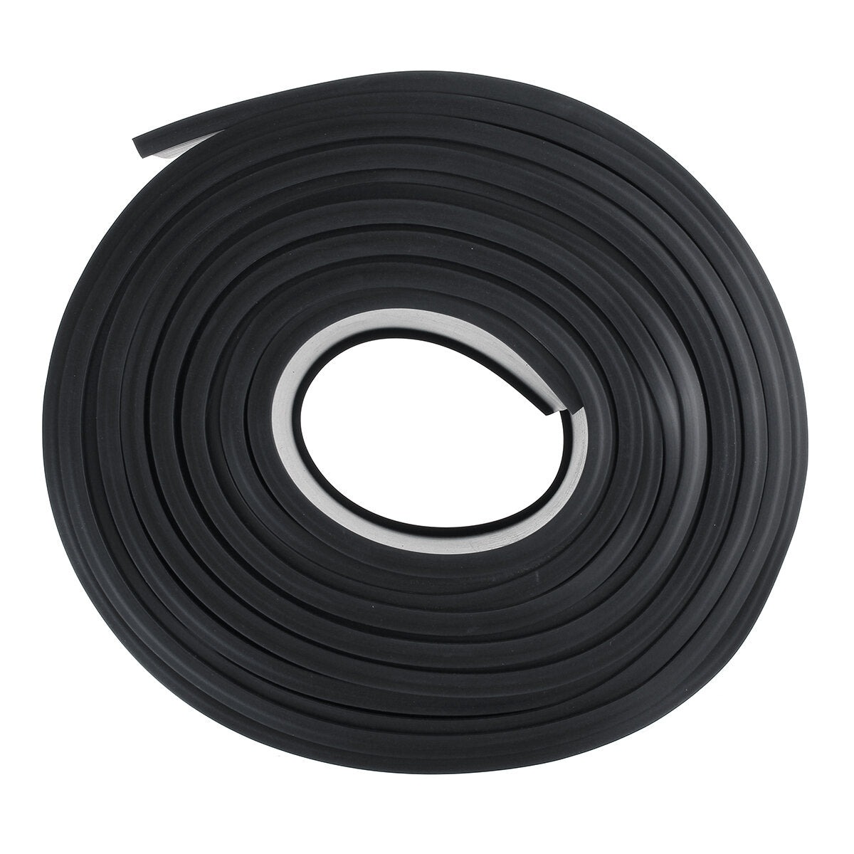 5M Rubber Strip Garage Door Bottom Weather Seal Trim T-End Buffer for 16' Wide Doors - Anti-Collision Damping