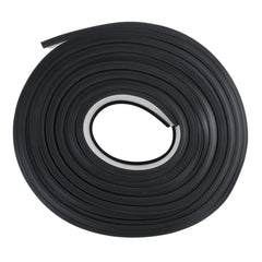 5M Rubber Strip Garage Door Bottom Weather Seal Trim T-End Buffer for 16' Wide Doors - Anti-Collision Damping