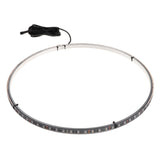 4PCS 15.5" Car LED Wheel Ring Lights with Bluetooth Control - Single Row Light Strip