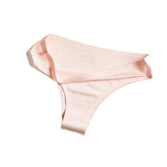 Sexy Seamless Thong Panties - Silk Lingerie G-String Briefs, 3-Pack