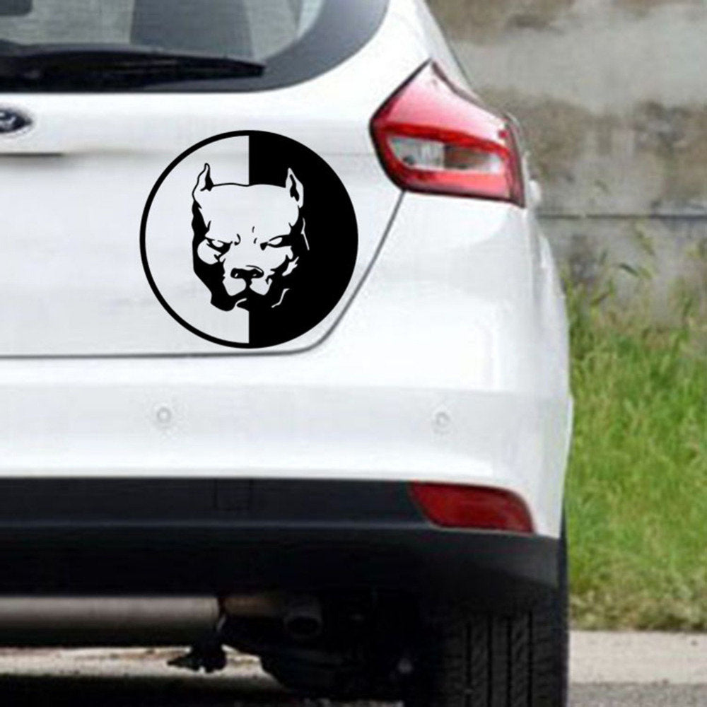 12x12CM Pitbull Super Hero Dog Car Stickers Decals - Personalized Auto Accessories