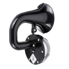 12V 130Hz 126dB/130dB Single/Double Snail Air Horn Elbow Whistle Black Alloy for Cars and Trucks