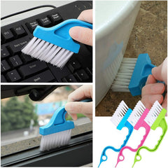 12-Piece Window Shutter Cleaning Brush Set with Fiber Sleeves for Slot and Gap Cleaning