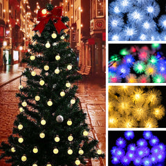 30 LED Solar Christmas Fairy String Lights - Outdoor Patio Party Decor Lamp