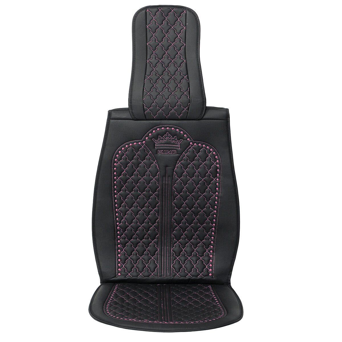 2X Front Seat Covers with Pillow and Armrest Pad for 5-Seat Cars