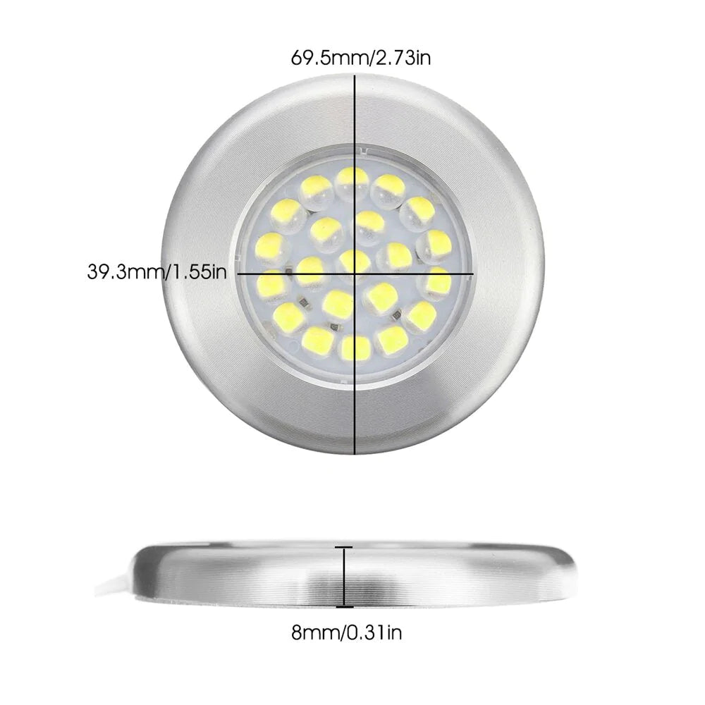 12V 21 LED Spot Licht Deckenleuchte für Wohnwagen, Camper Van, Wohnmobil, Boot