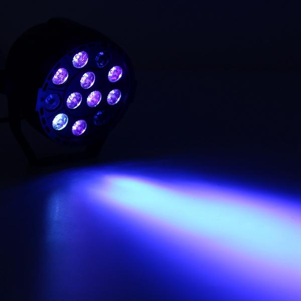 12W UV 12 LED Black Light, Sound Active, DMX512 for Disco Club Bar DJ Show, AC110-240V