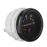 2-Inch 52mm Digital Water Temperature Gauge Kit with LED Display and Sensor - Black Face