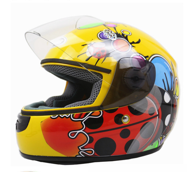 Children's Full Face Motocross Helmet 48-52cm for Ages 3-12 - Kids Motorcycle Safety Headpiece