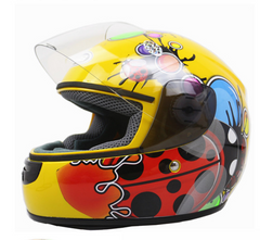 Children's Full Face Motocross Helmet 48-52cm for Ages 3-12 - Kids Motorcycle Safety Headpiece