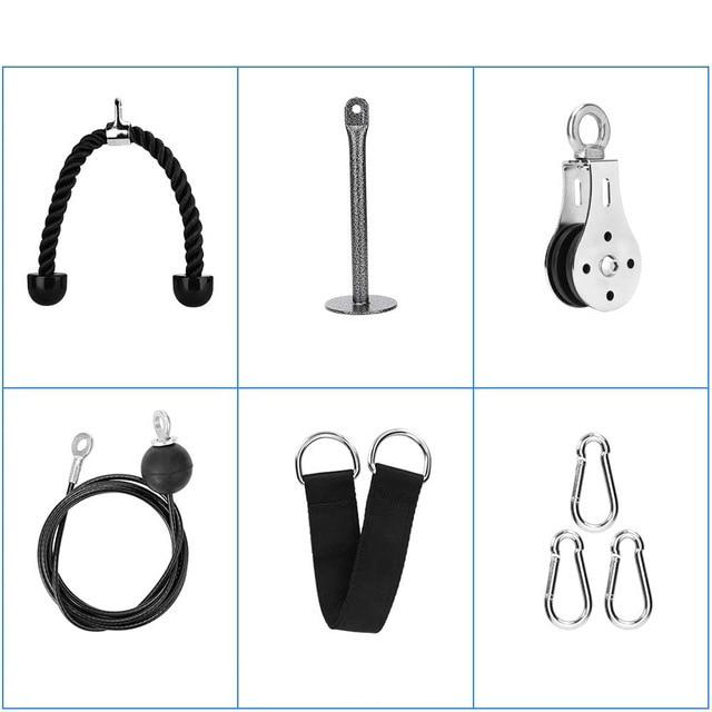Tricep Rope Push Pull Down Cord for Bodybuilding, Gym Workout, and Fitness Exercises