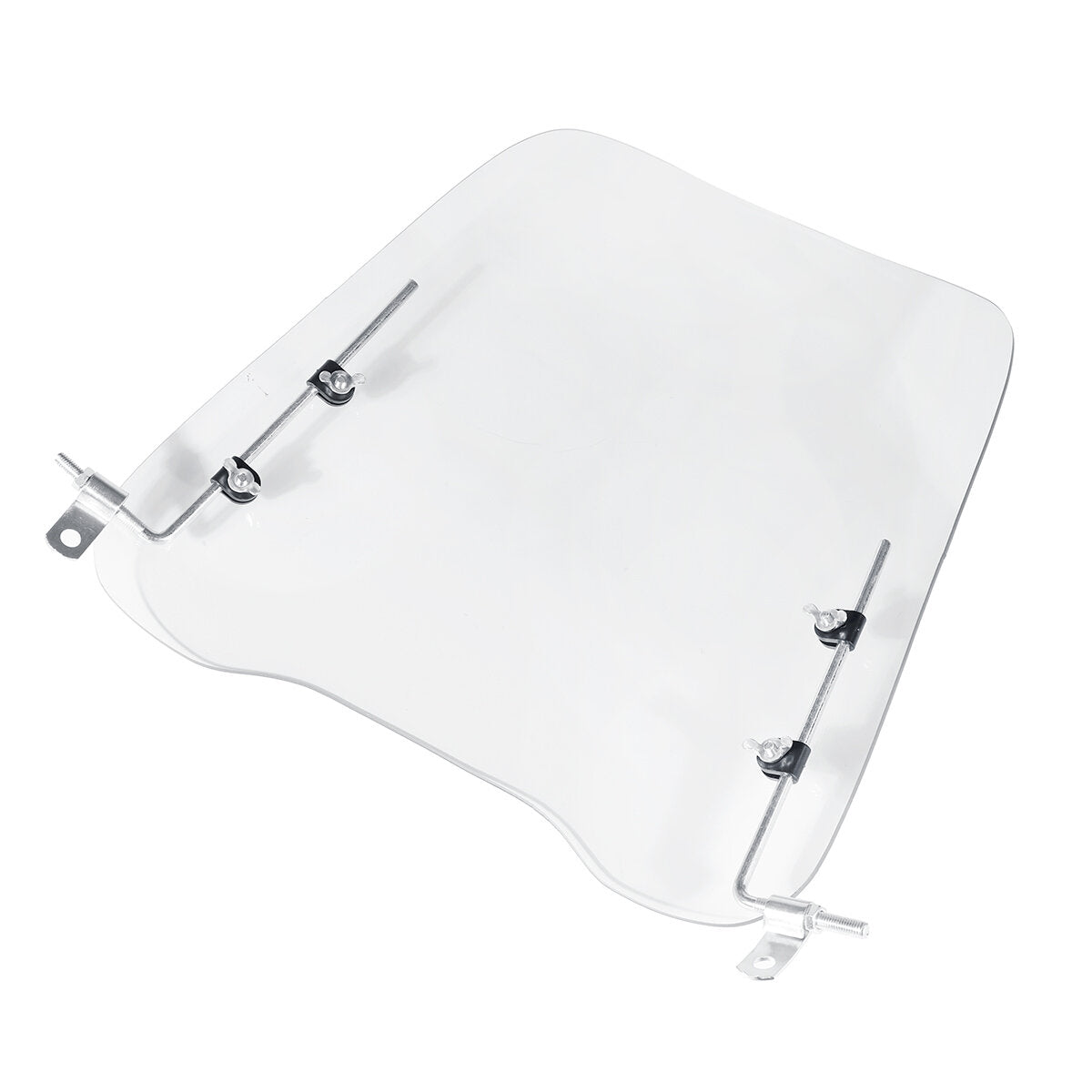 Universal Motorcycle Clear Windshield Deflector - 3mm Thick Scooter Windscreen
