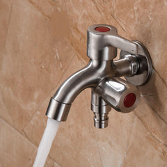 Multifunctional Stainless Steel Sink with Brushed Double Tube Drainer and Water Faucet
