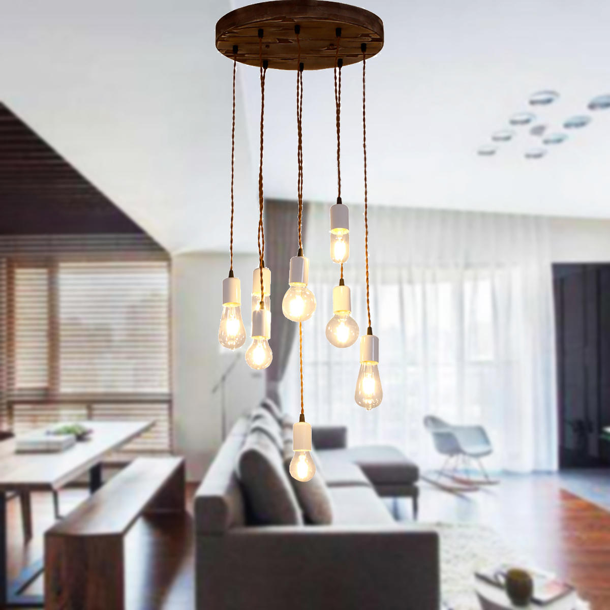 Modern Pendant Light Chandelier - Ceiling Lamp for Bar, Home, Kitchen Decor Fixture