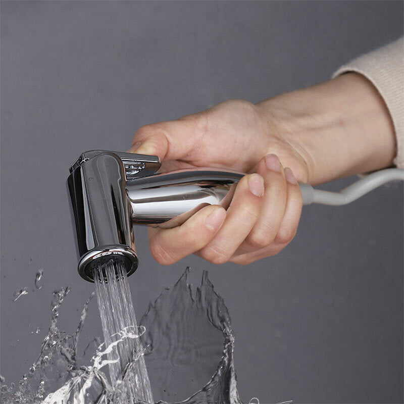 Stainless Steel Handheld Bidet Sprayer Kit - Shower Head, Toilet Adapter, Hose Included