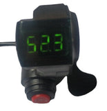 Thumb Throttle with LCD Battery Voltage Display for 36V/48V/60V/72V Ebike Scooter