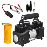 12V 150PSI Dual Cylinder Car Tire Inflator - Portable Auto Air Compressor Pump with Smart Preset and LED Light