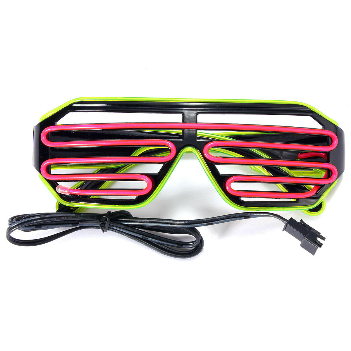 Luminous Double Blinds Cold Light Slotted Shutter Shade Glasses