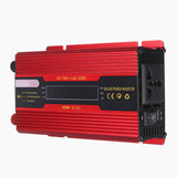 1500W/2500W/3500W Peak Red Solar Power Inverter DC12V to AC220V Modified Sine Wave Converter with LCD for Car/Home