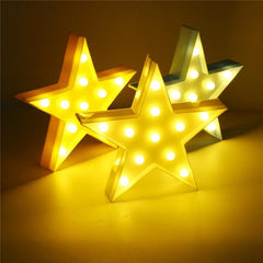 Cute LED Star Night Light for Baby Kids Bedroom Home Decor