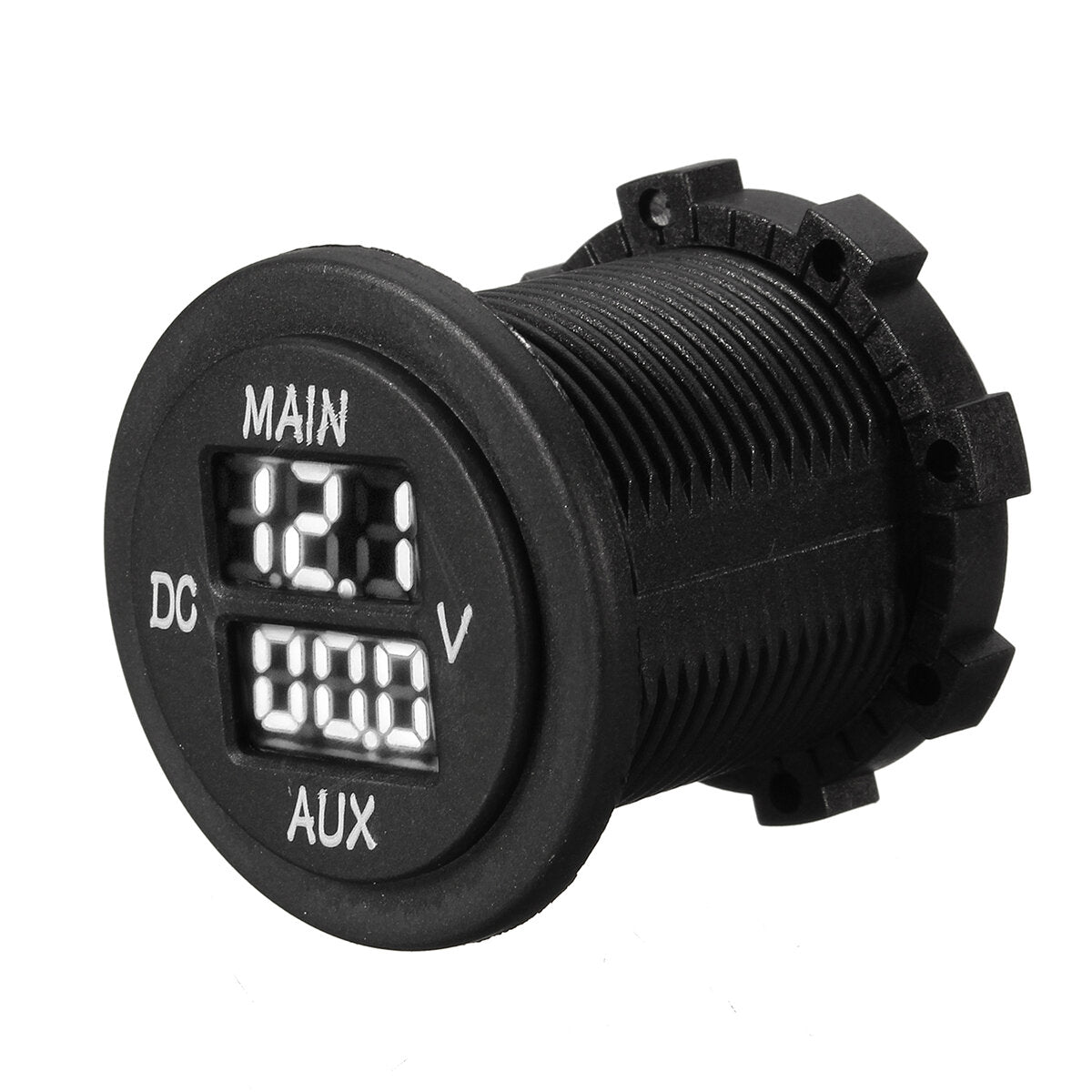 12V-24V Dual USB Charger Socket Adapter with 3.1A Voltage Voltmeter for Motorcycle, Car, Boat, Marine