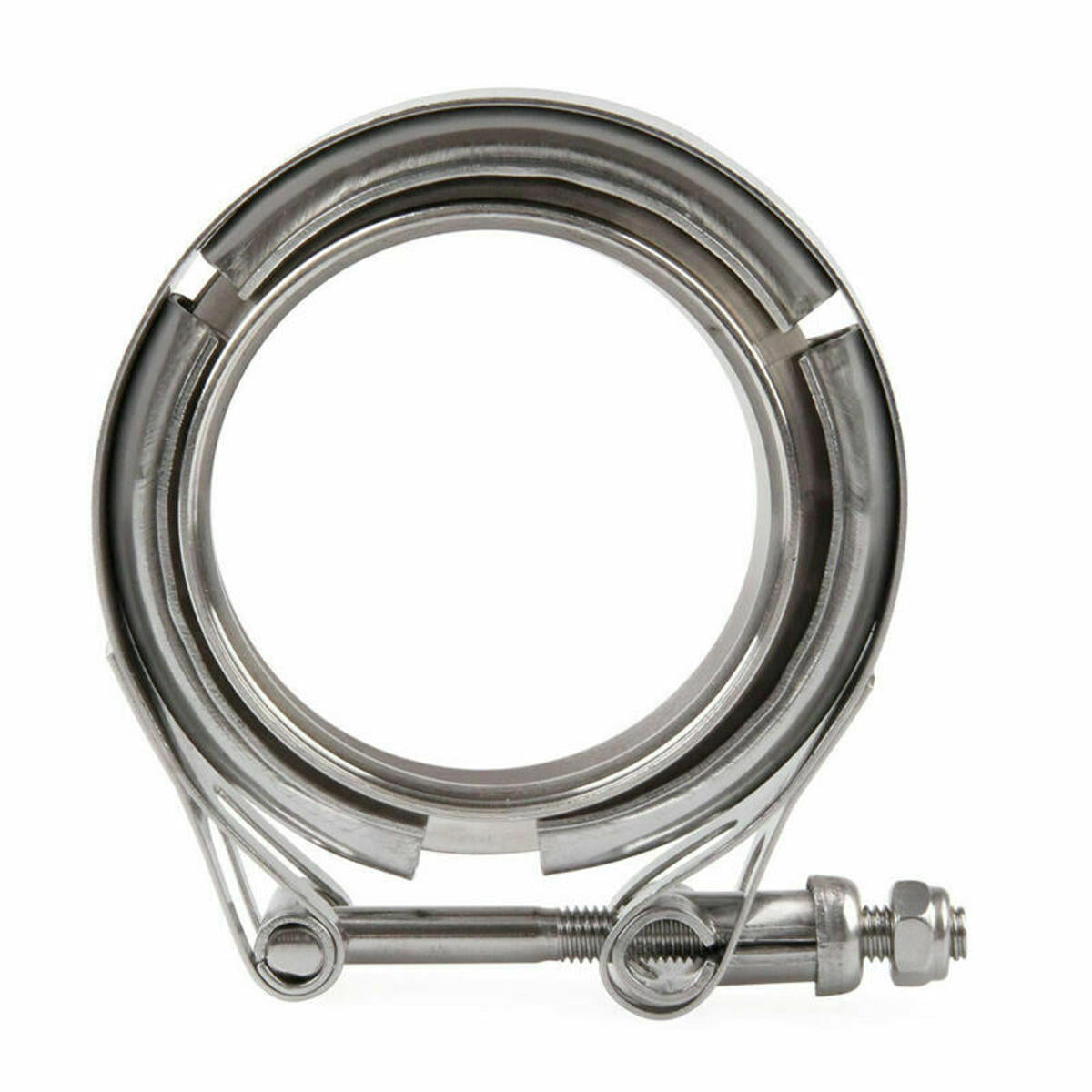 Universal 2-4 Inch Car Hose Clamp V Band Exhaust Muffler Clamp 304 Stainless Steel