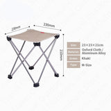 Ultralight 0.3kg Outdoor Aluminum Alloy Folding Chair - Portable 900D Oxford Cloth Fishing, Camping, Picnic Chair