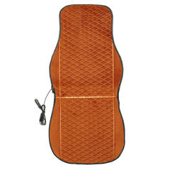 12V Heated Plush Car Seat Cushion Cover - Winter Warmer Heating Pad