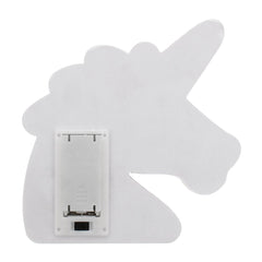 Creative Cute Unicorn LED Tunnel Night Light - Mirror Lamp for Kids, White/Warm White Atmosphere Light