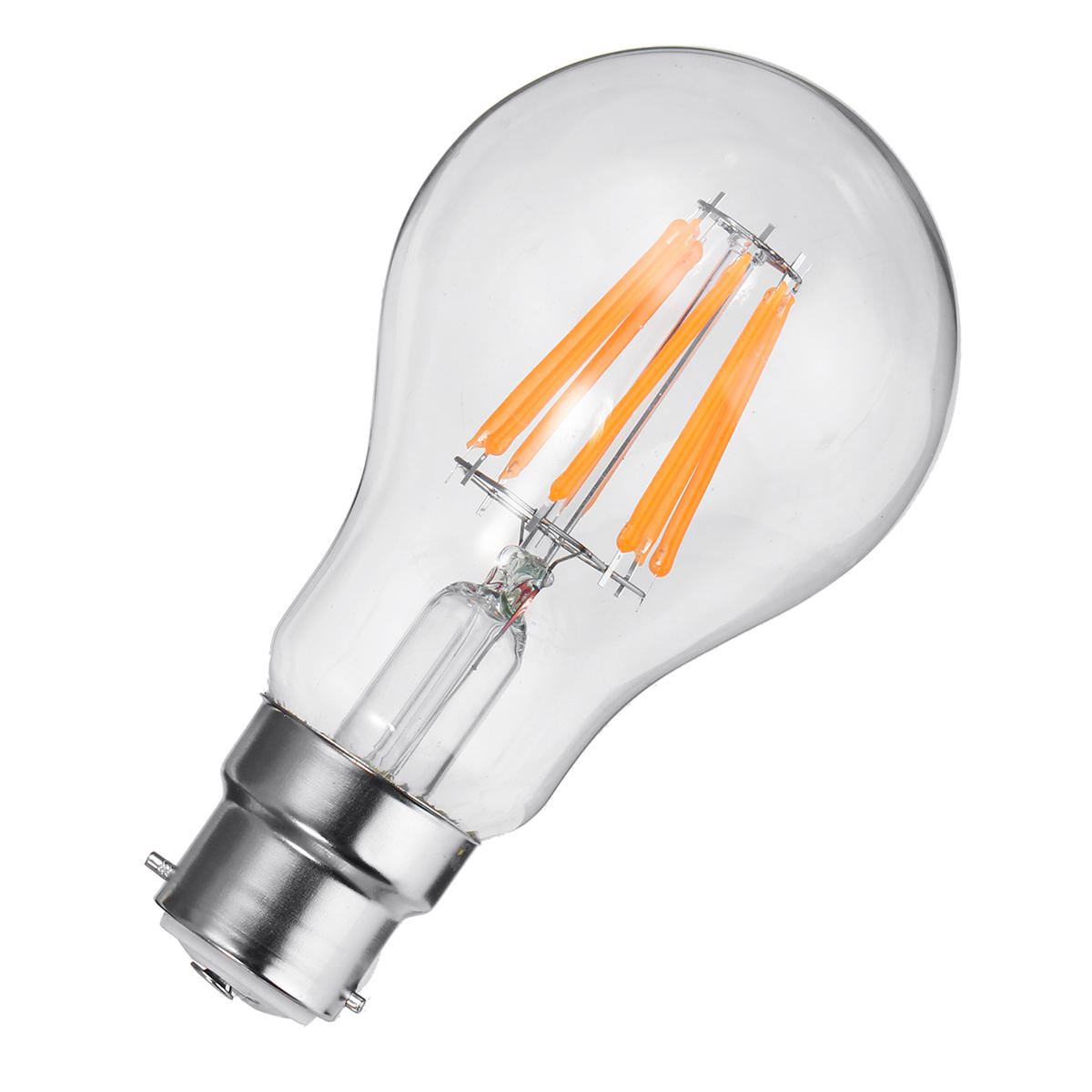 8W A60 E27/B22 COB LED Grow Light Bulb for Hydroponics & Greenhouse, Non-Dimmable, AC85-265V
