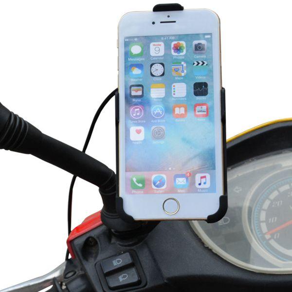 Universal Waterproof Phone GPS USB Holder for 4.7-5.5 inch iPhone 6/6s/7, 12-85V Compatibility