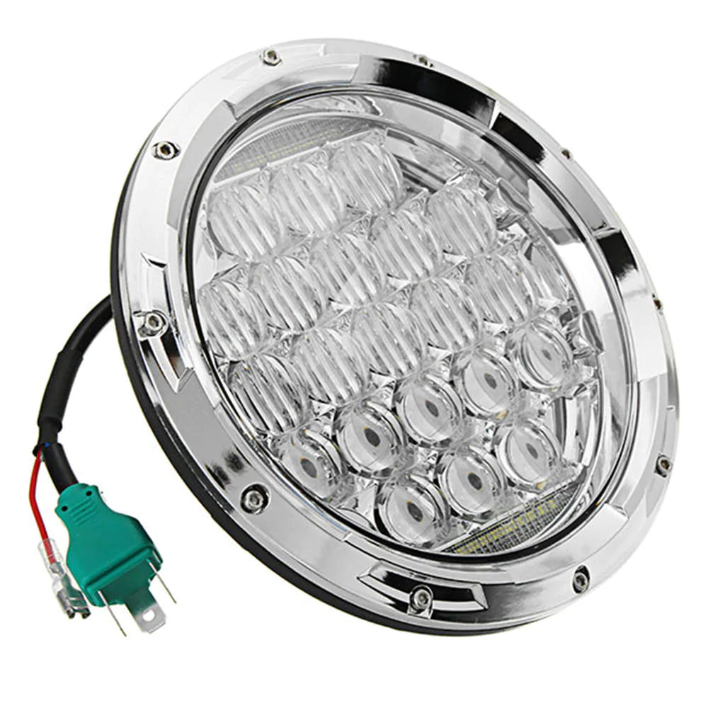 7" 75W 6500K Motorcycle LED Headlights, 5D Lens, High/Low Beam, Waterproof IP67, Stainless Steel