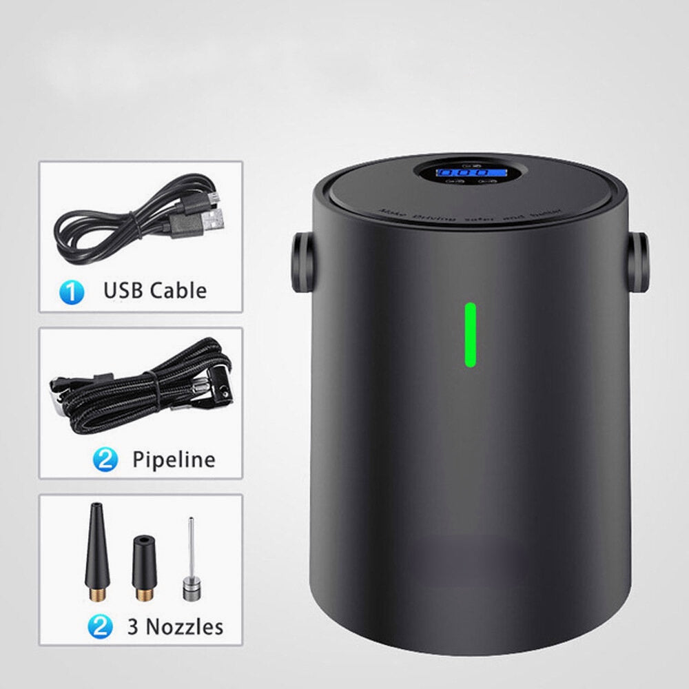 150PSI Digital Car Air Compressor Electric Tire Pump, Portable USB Inflator for Auto, Motorcycle, Bike