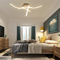 Modern LED Ceiling Lamp with Remote Control, 3/4 Lights, AC165-265V for Kitchen and Bedroom