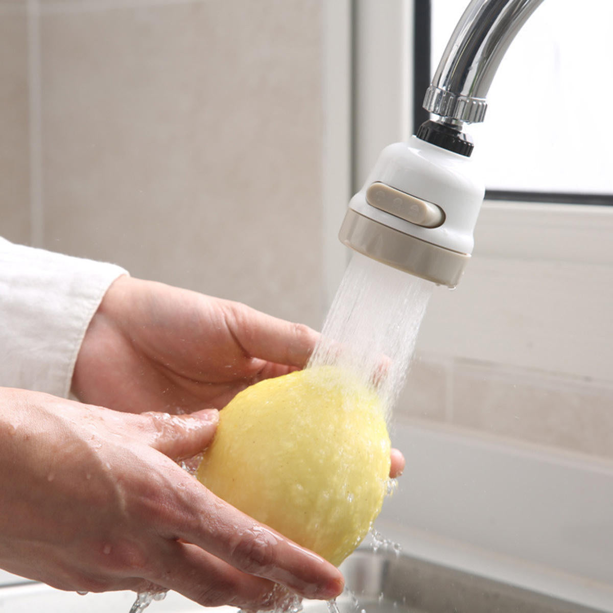 360 Degree Rotating Faucet Nozzle Booster - Water-Saving Filter Tap Head for Kitchen and Shower