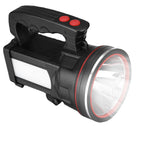 Portable LED Flashlight - Strong Light, USB Rechargeable, Power Display, Searchlight Torch