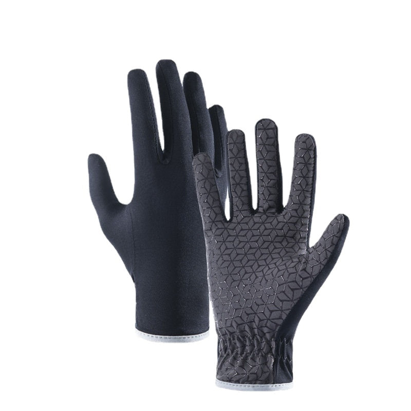 Unisex Thin Touch Screen Gloves - Non-Slip, Breathable, Full Finger for Outdoor Sports, Camping, Running